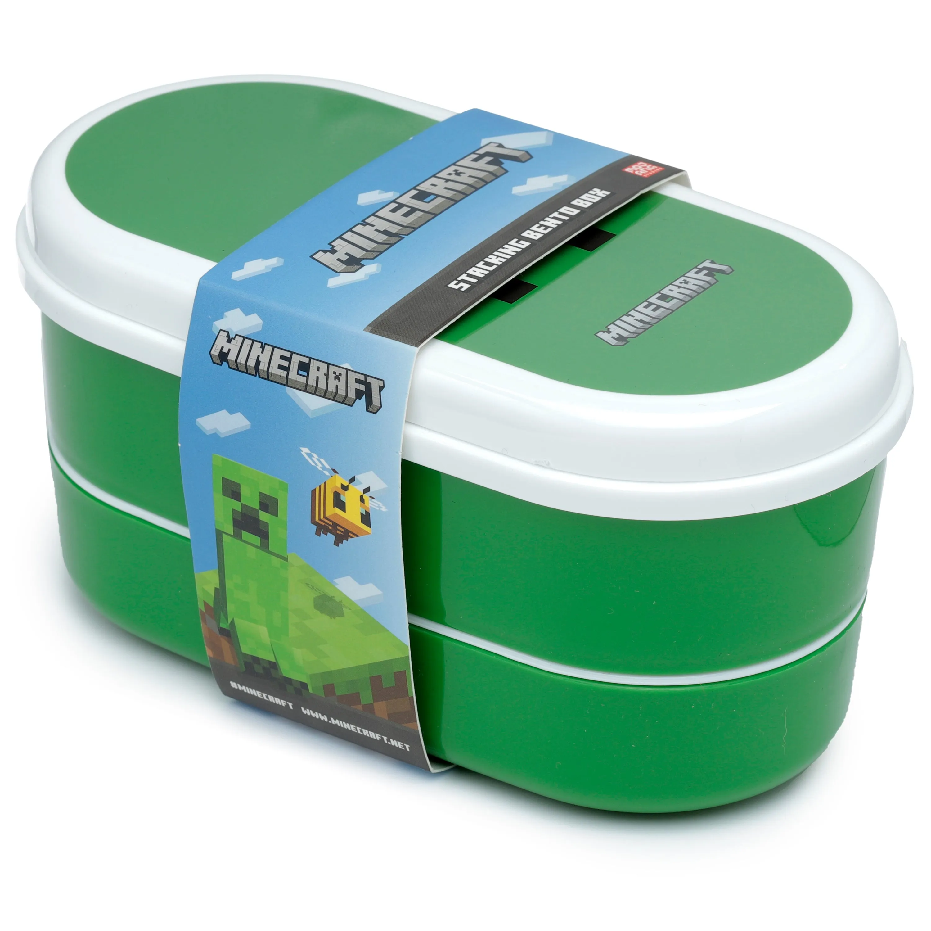 Bento Lunch Box with Fork & Spoon - Minecraft Creeper