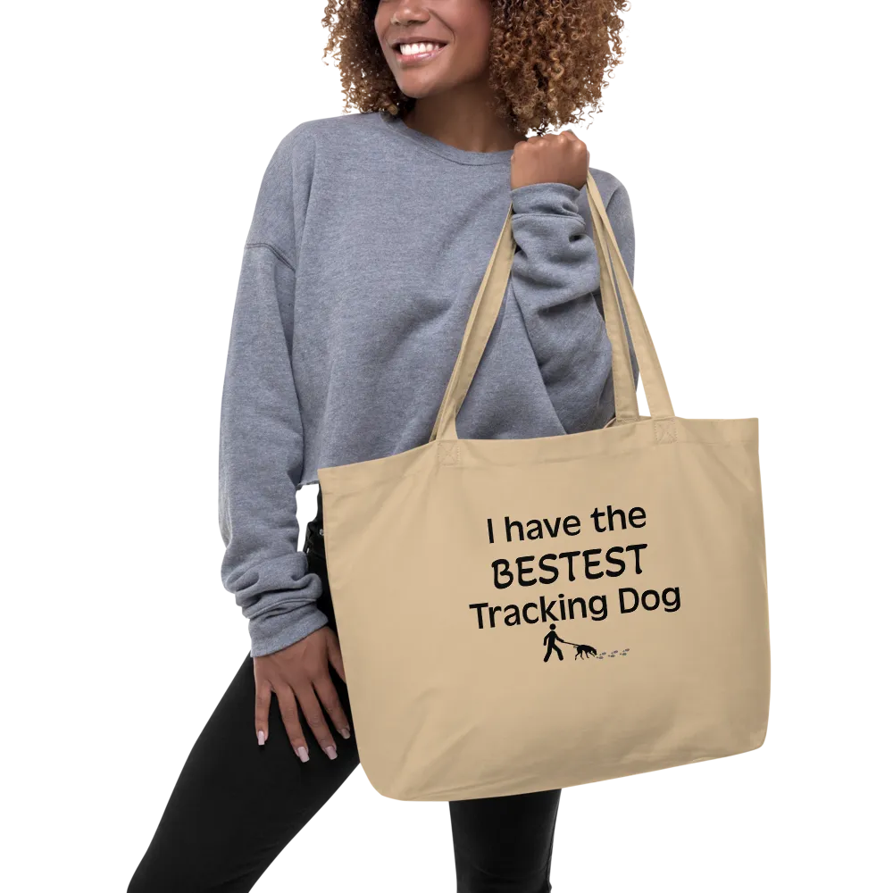 Bestest Tracking Dog X-Large Tote/Shopping Bag