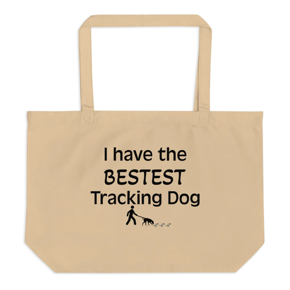 Bestest Tracking Dog X-Large Tote/Shopping Bag