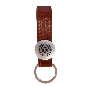 Bike Keychain Leather-T Key Chain (Brown).