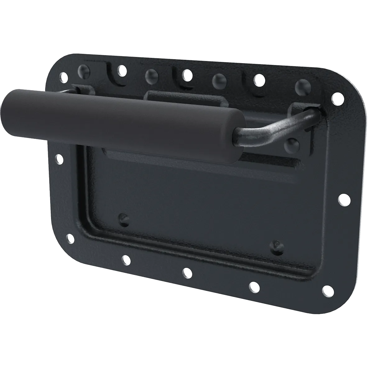 Black Medium Steel Recessed Handle