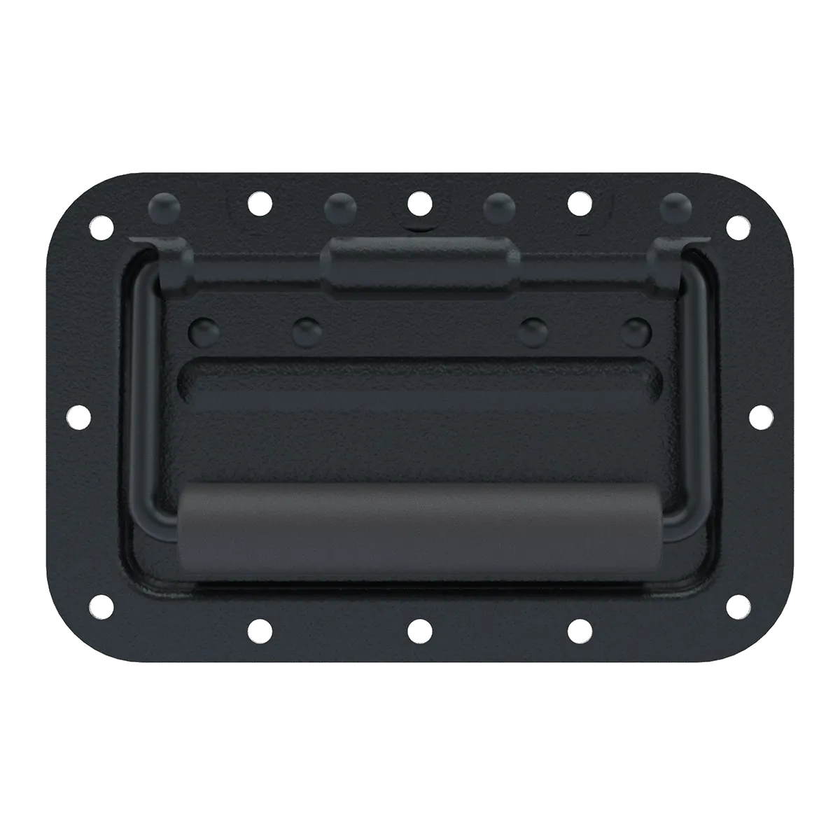 Black Medium Steel Recessed Handle