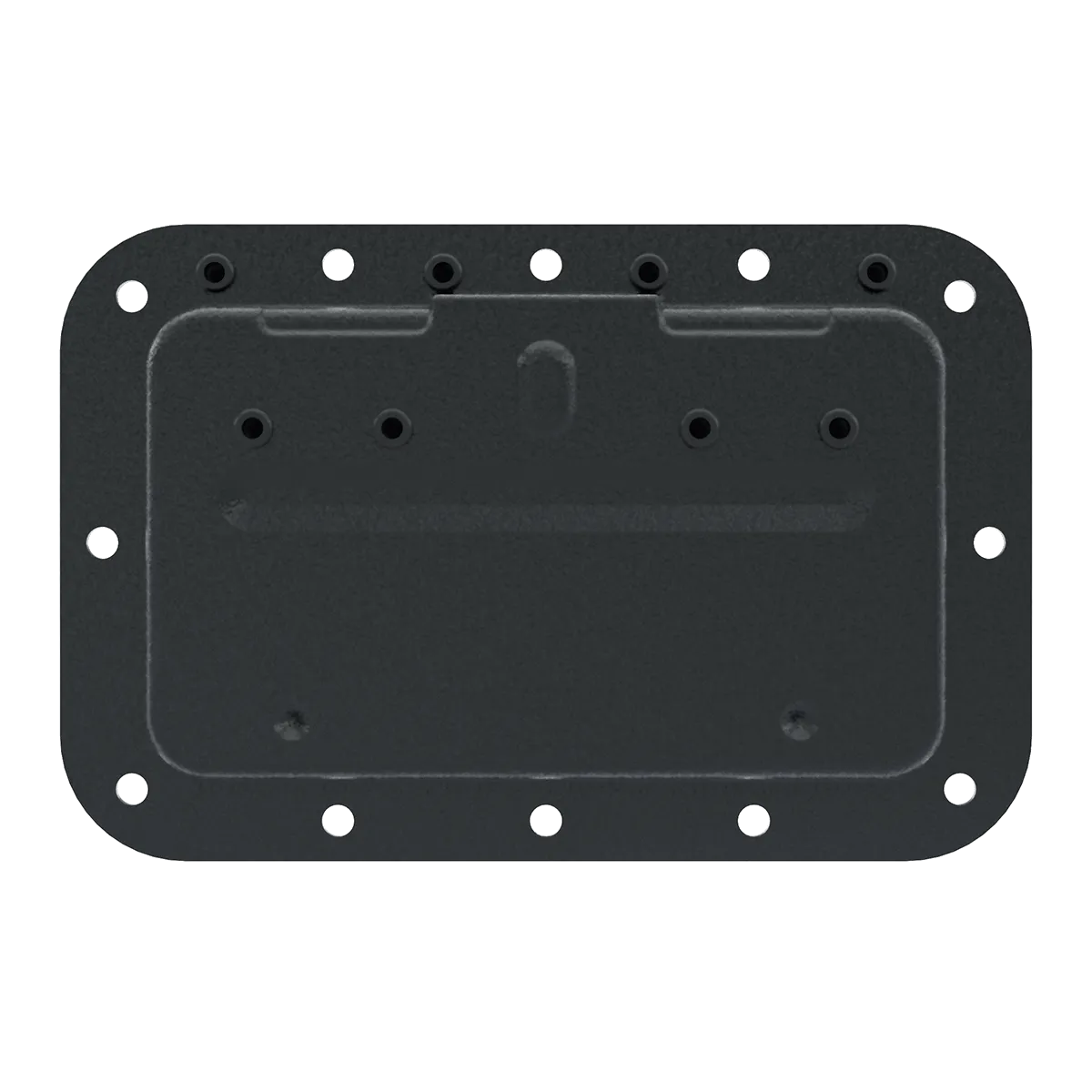 Black Medium Steel Recessed Handle
