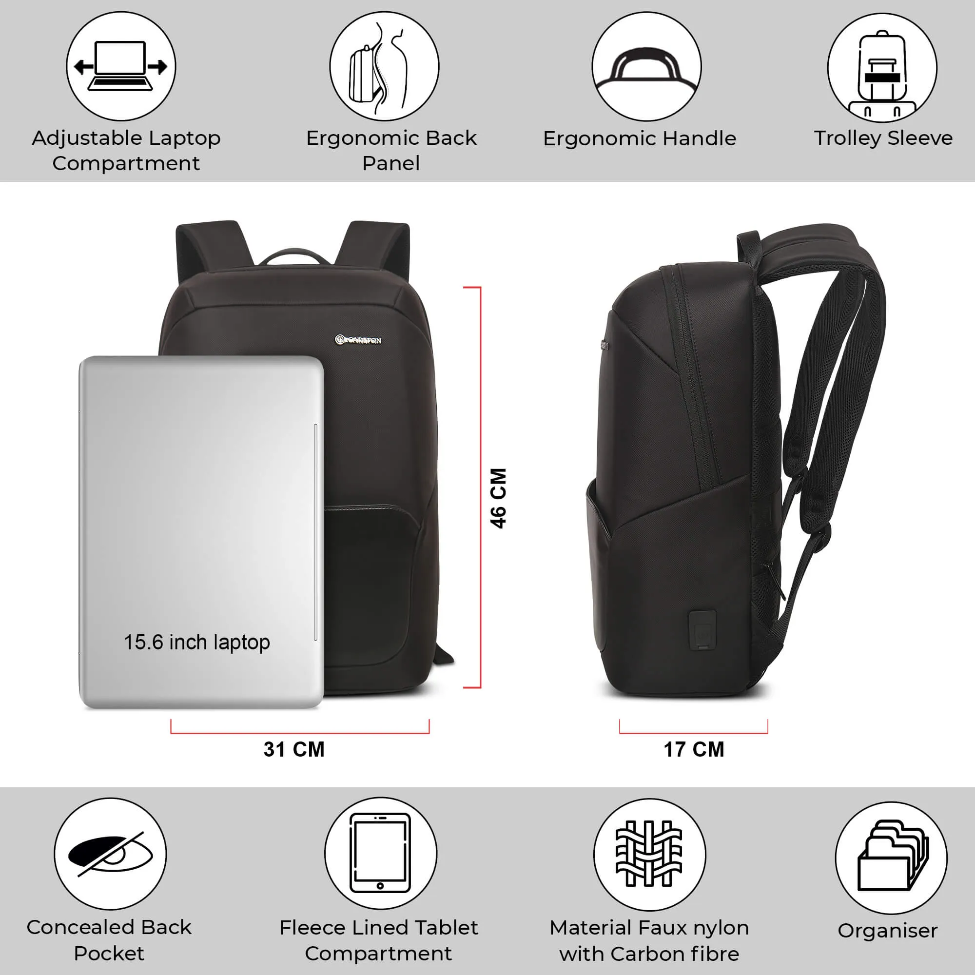 Bradford Laptop backpack
