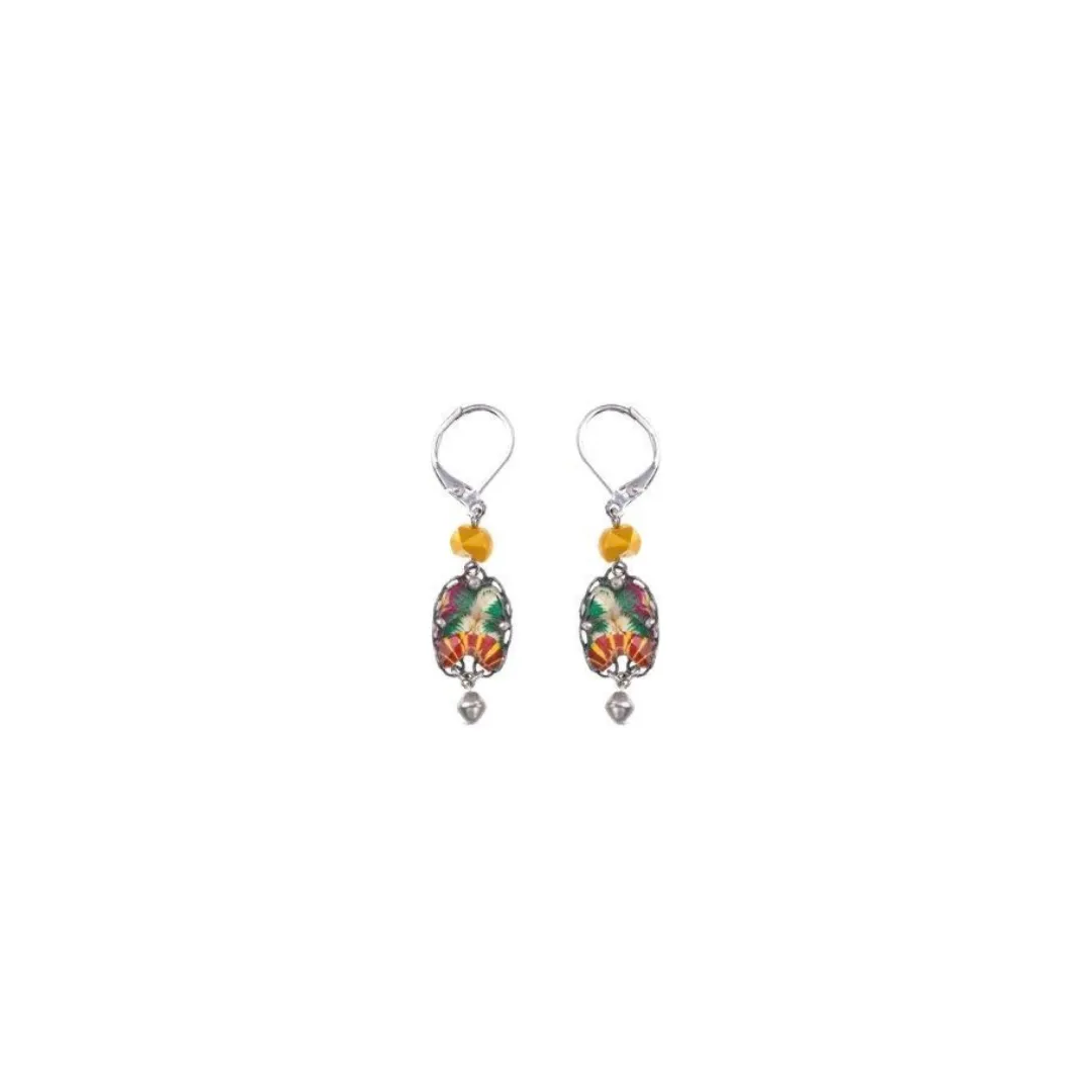 Bright Sunset Small Lever Earrings