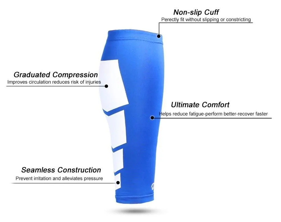 Calf Compression Shin Splint Sleeves - Reduce Swelling & Increase Blood Flow!