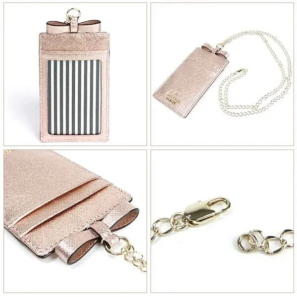 Cameron Street Lanyard Rose Gold Cardholder