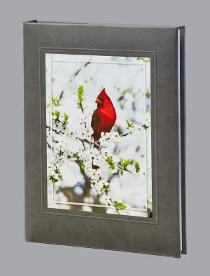 Cardinal Funeral Guest Book - 6 Ring - ST8542-BK