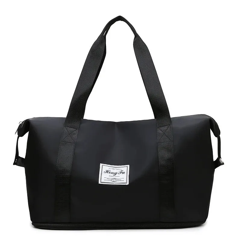 Carry On Travel Duffle Bag Nylon Waterproof Sports Gym Tote Bags for Women Large Capacity Storage Luggage Handbag