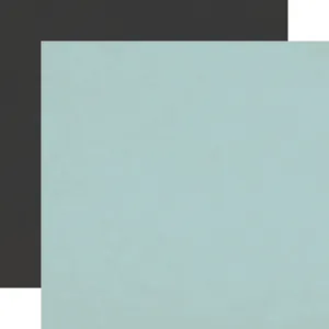 Carta Bella - Back To School - 12x12 Single Sheet - Coordinating Solids - Lt. Blue / Black