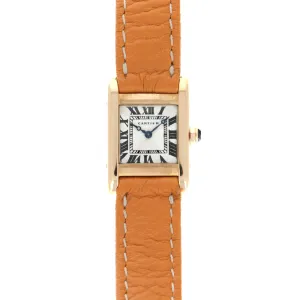 Cartier Yellow Gold Tank Normale Watch, Famously Popularized by Jackie Onassis