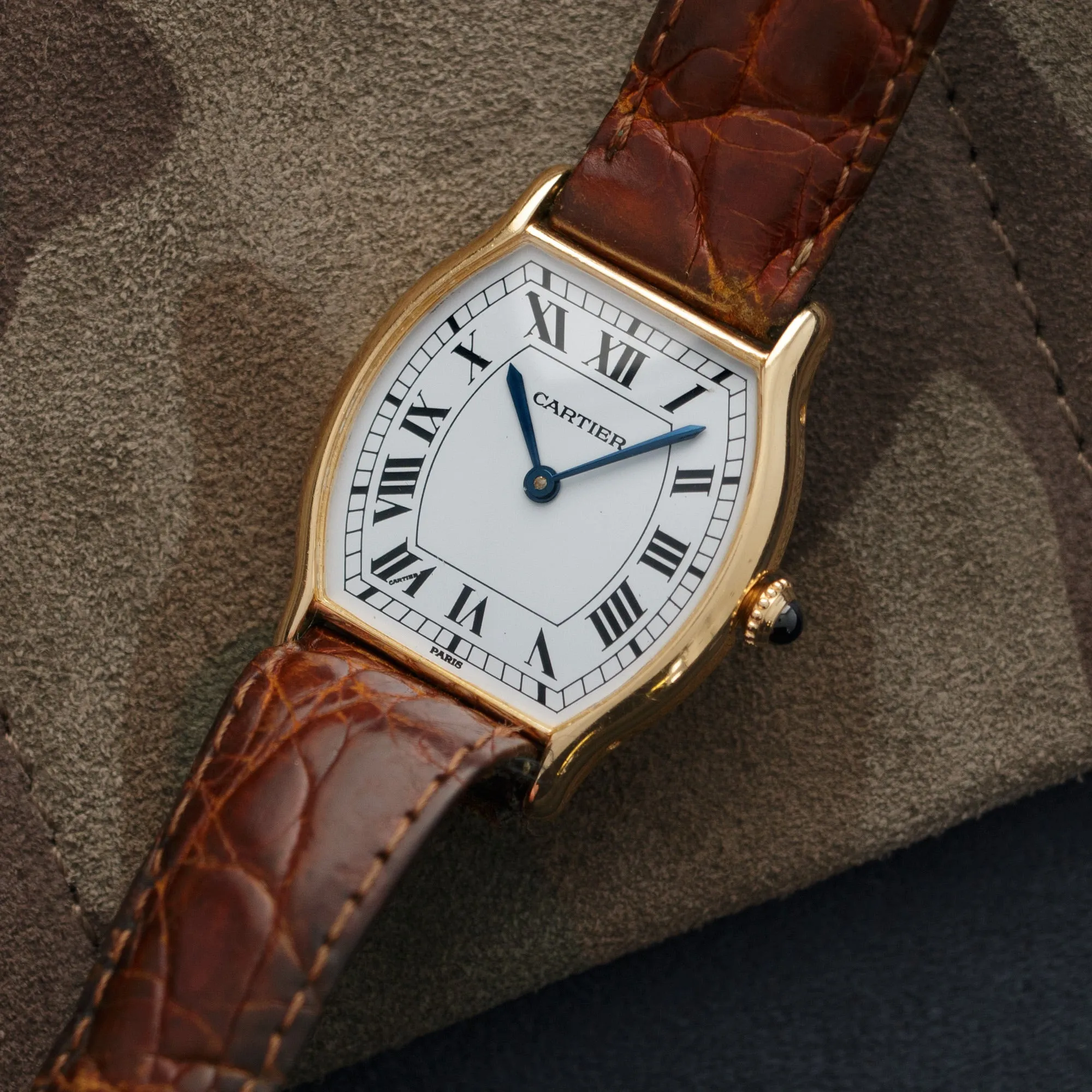 Cartier Yellow Gold Tortue Watch, Circa 1970s