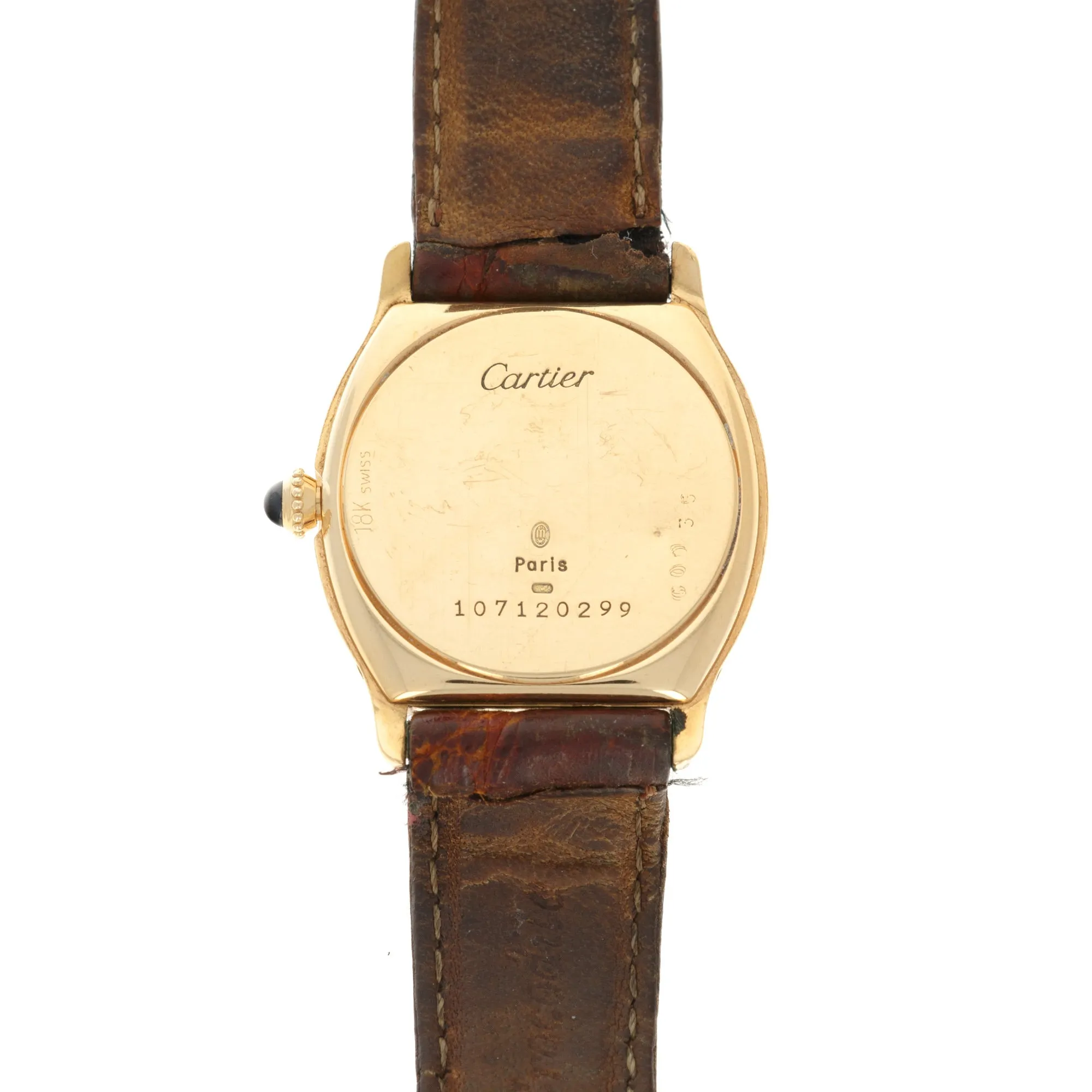 Cartier Yellow Gold Tortue Watch, Circa 1970s