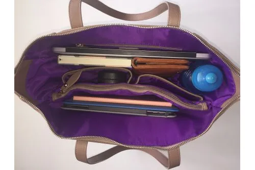 Charlie Nappy Bag/Tote - Taupe