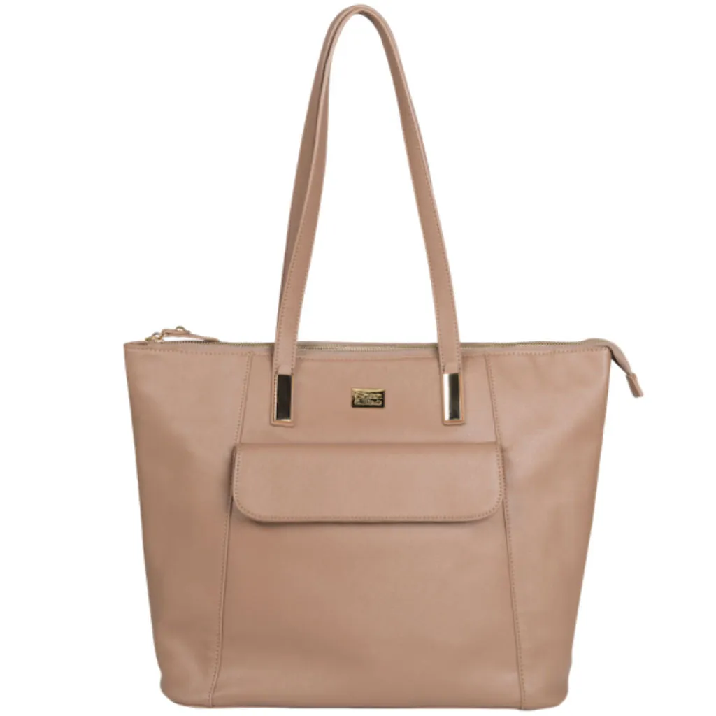 Charlie Nappy Bag/Tote - Taupe