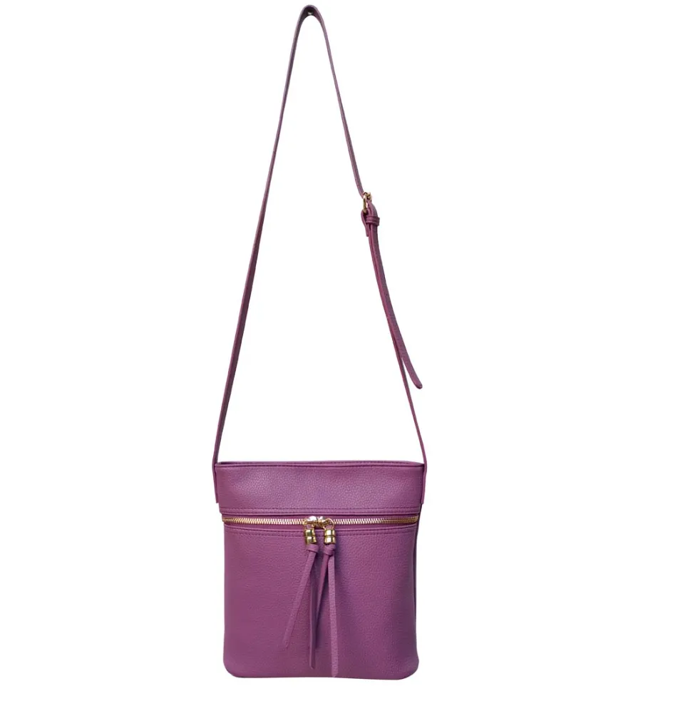 Charlotte Vegan Leather Messenger bag 6 colours