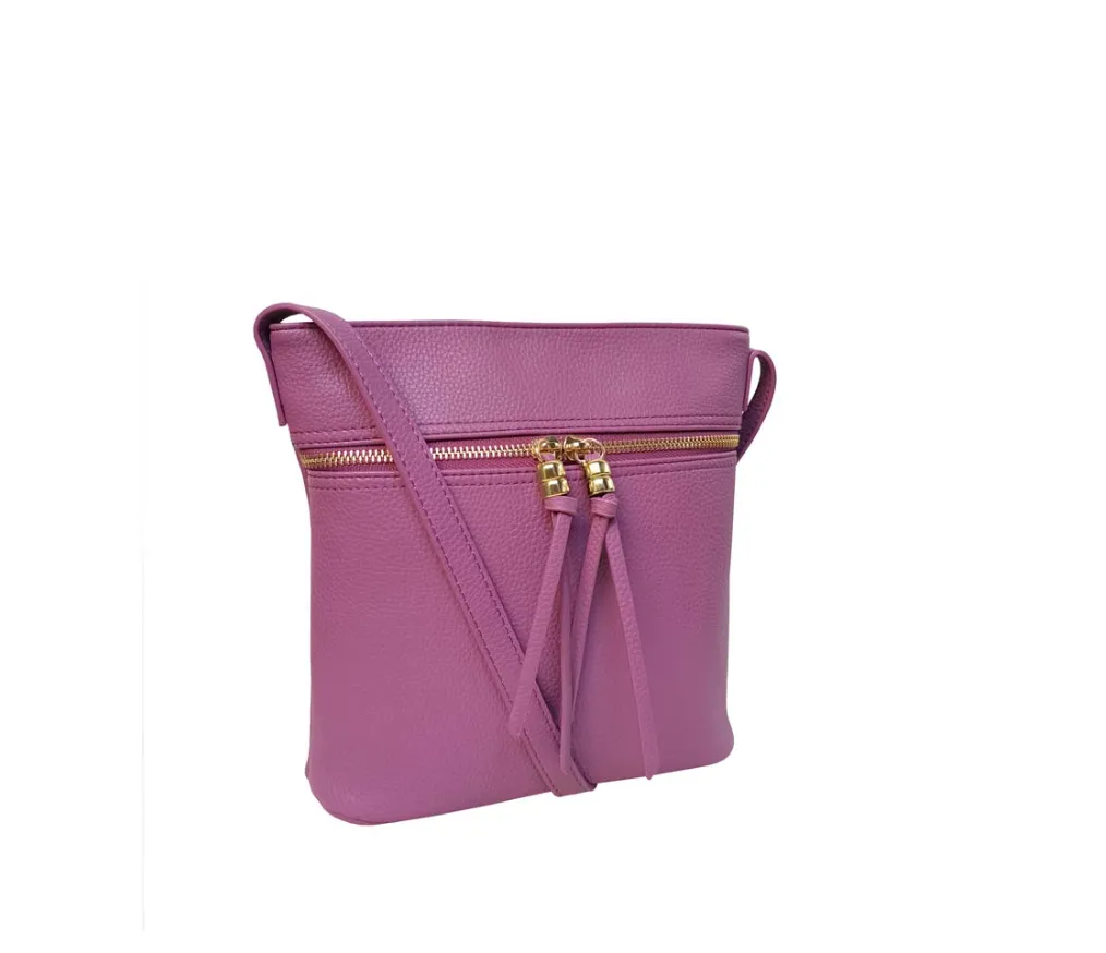 Charlotte Vegan Leather Messenger bag 6 colours