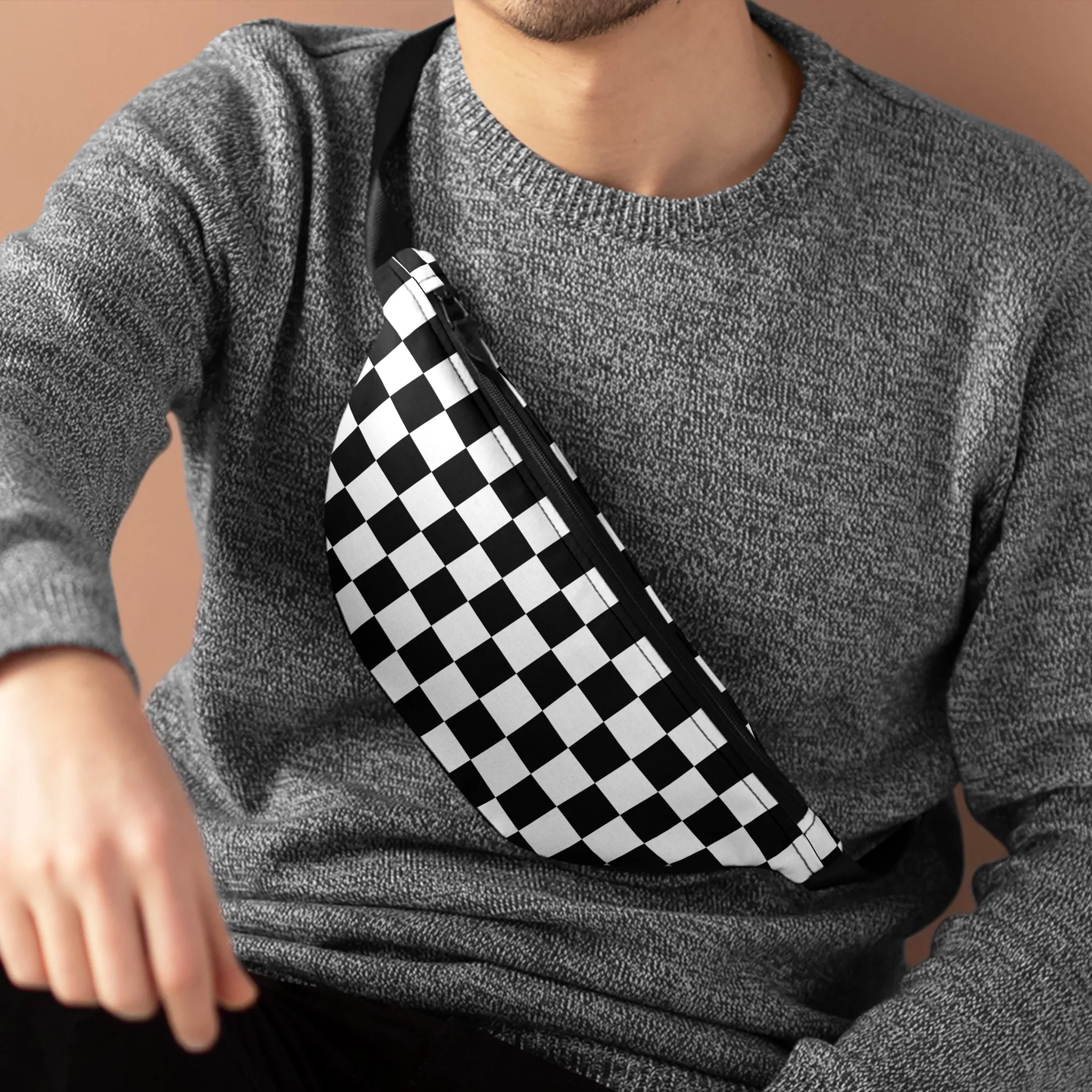 Checkered Fanny Pack