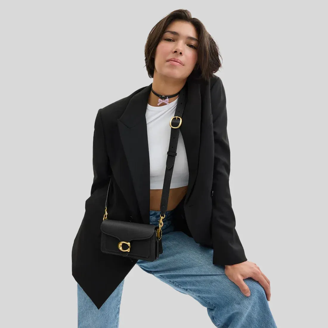 COACH Tabby Shoulder Bag 20 Black RB-CY201