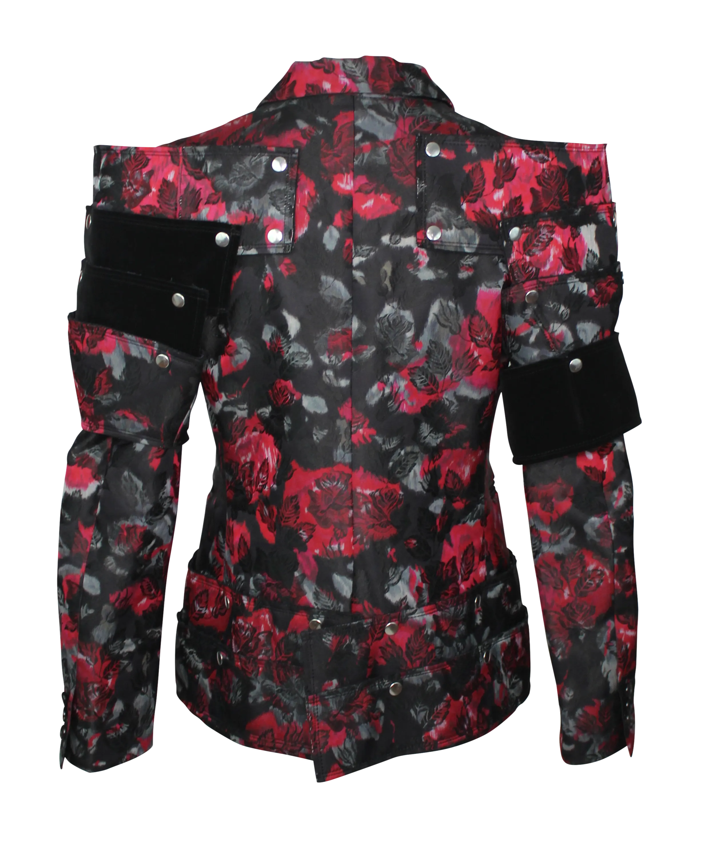 Comme des Garçons Floral Jacquard, Armor Jacket with Detachable Sleeves, AW16, Size S