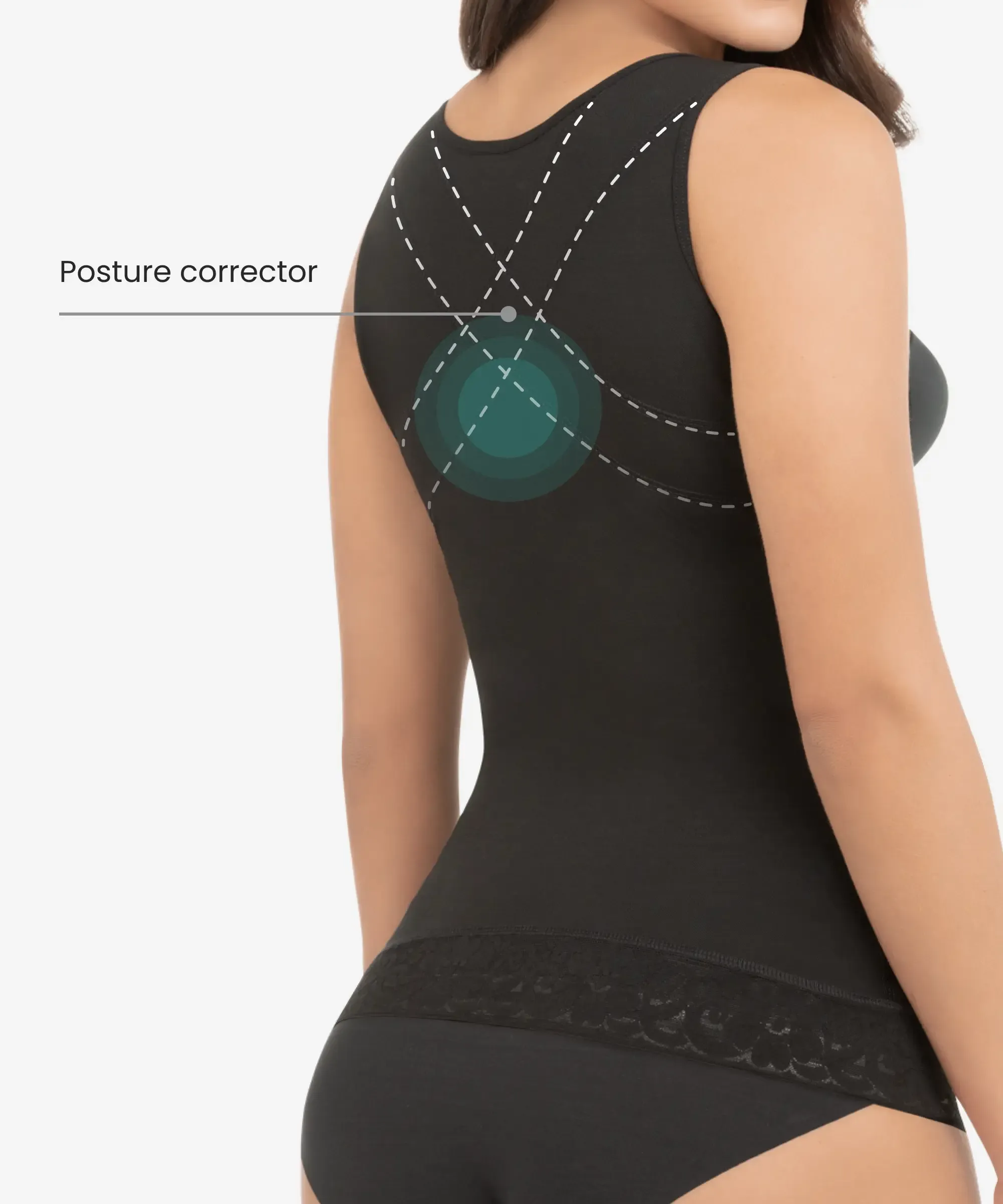 Compressive posture corrector vest - Style 427
