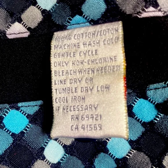 COPY - Greg Norman Blue &amp; Black Patterned Golf Skort Womens Size 10