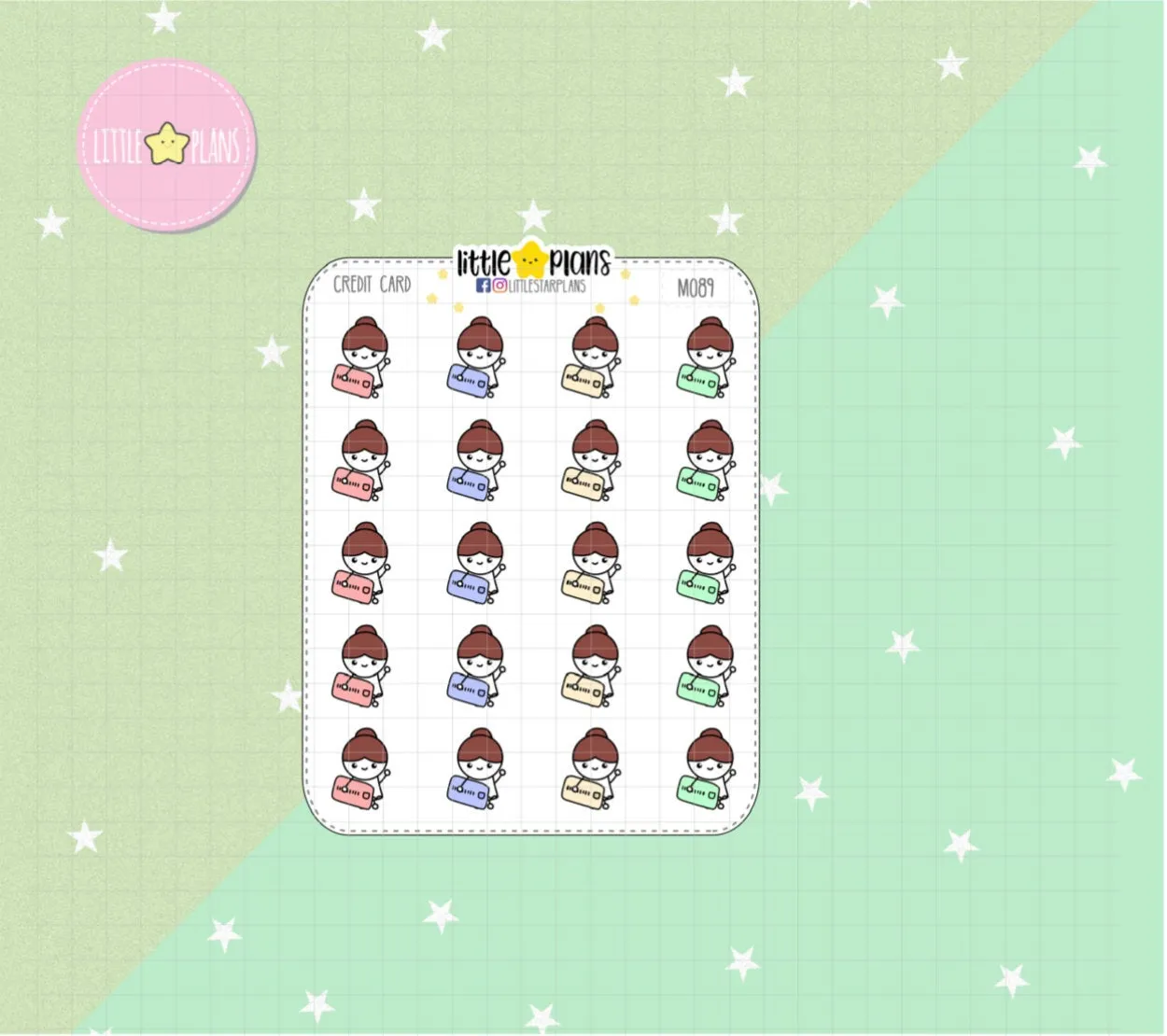 Credit Card, Spending, Pay Bills | Mimi Planner Stickers