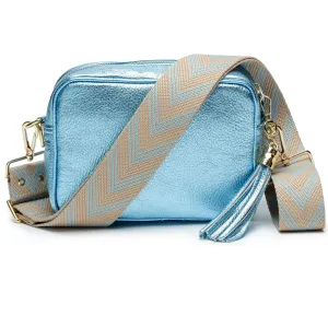Crossbody Azure (Sky Blue Chevron Strap)