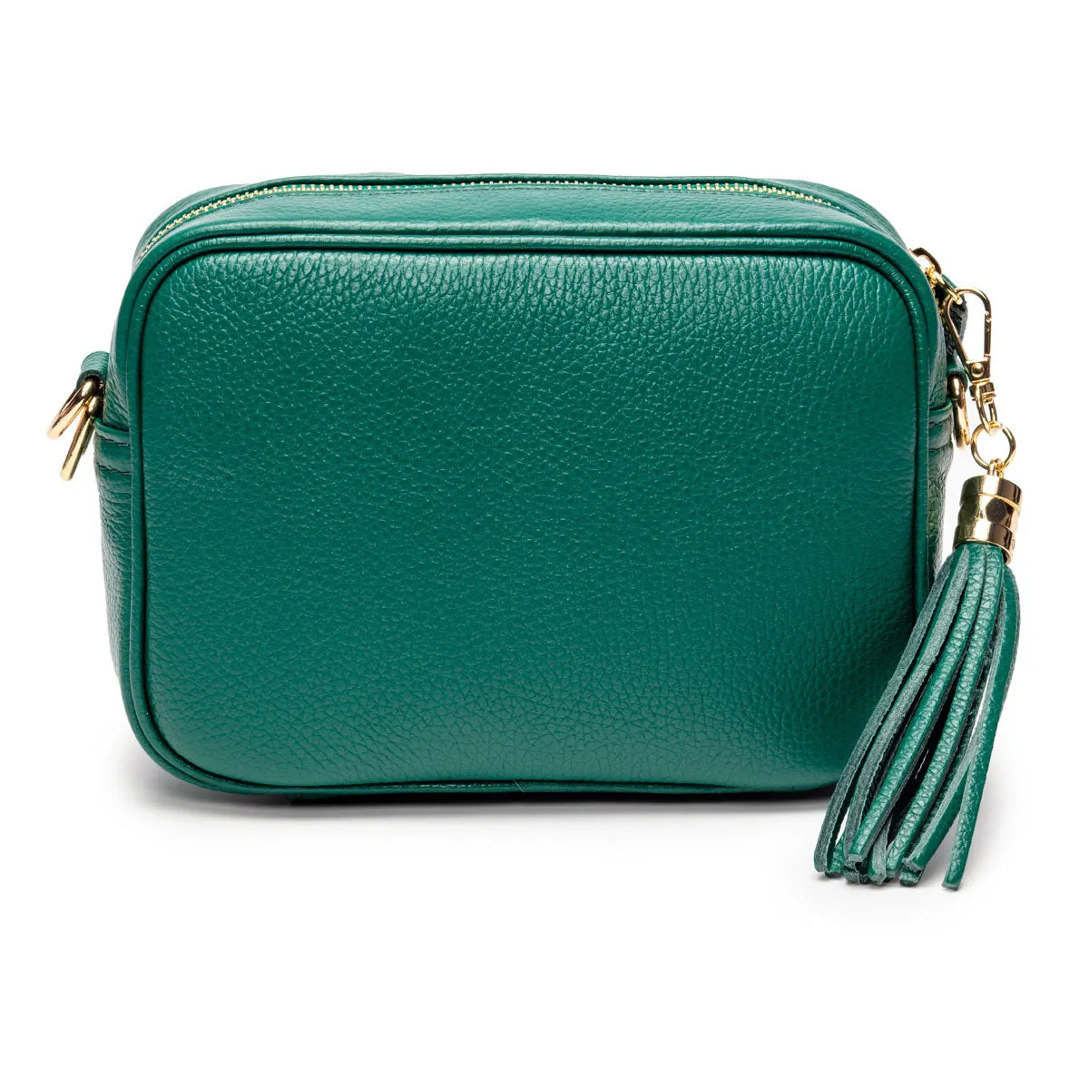 Crossbody Peacock Green(Gold Chevron Strap)