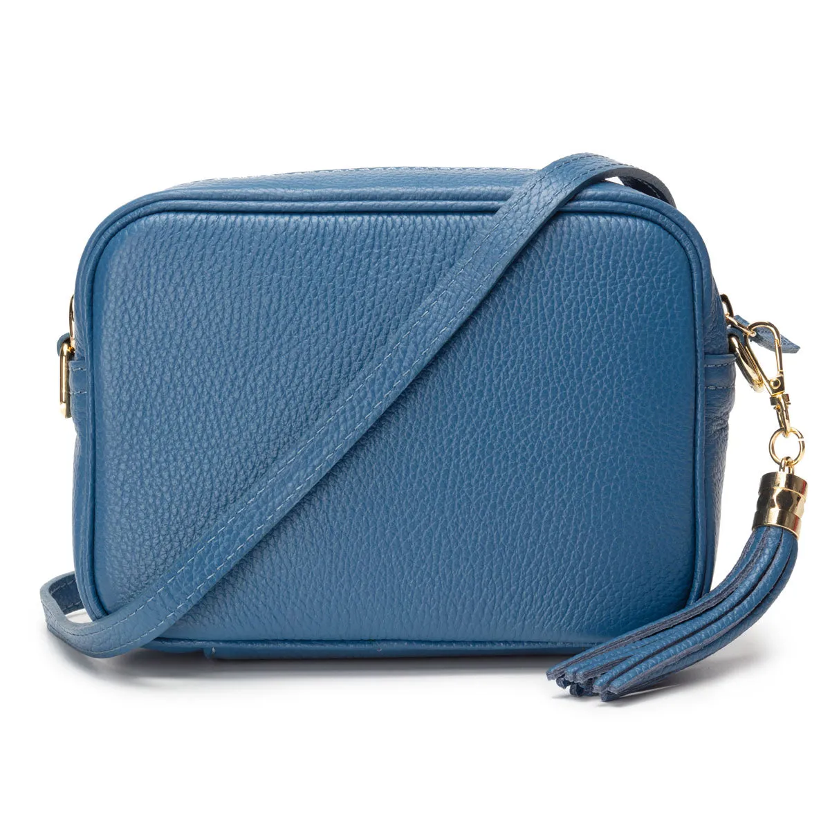 Crossbody Tassel Denim Blue