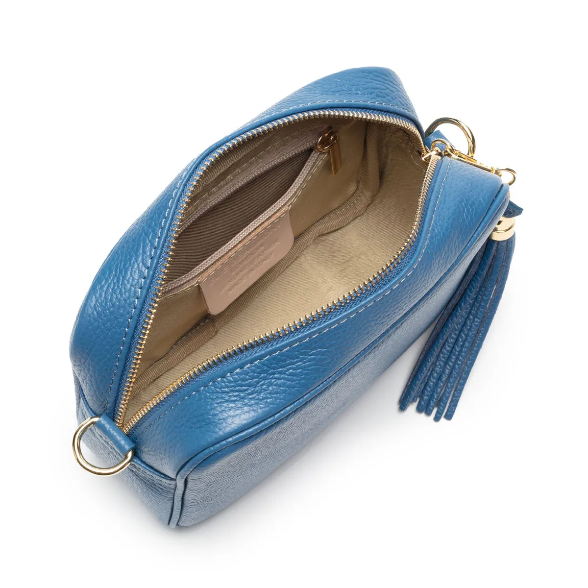 Crossbody Tassel Denim Blue