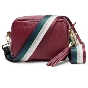 Crossbody Wine (Colour Stripe Strap)