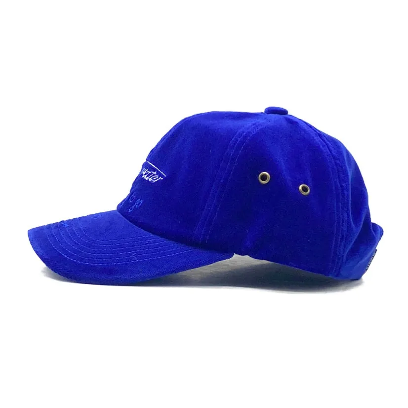 Daring to go Beyon Your Dreams Velvet Hat Blue