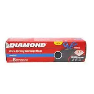 Diamond Ultra Strong Garbage Bags (8 Jumbo Bags) - 01090063406