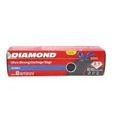 Diamond Ultra Strong Garbage Bags (8 Jumbo Bags) - 01090063406