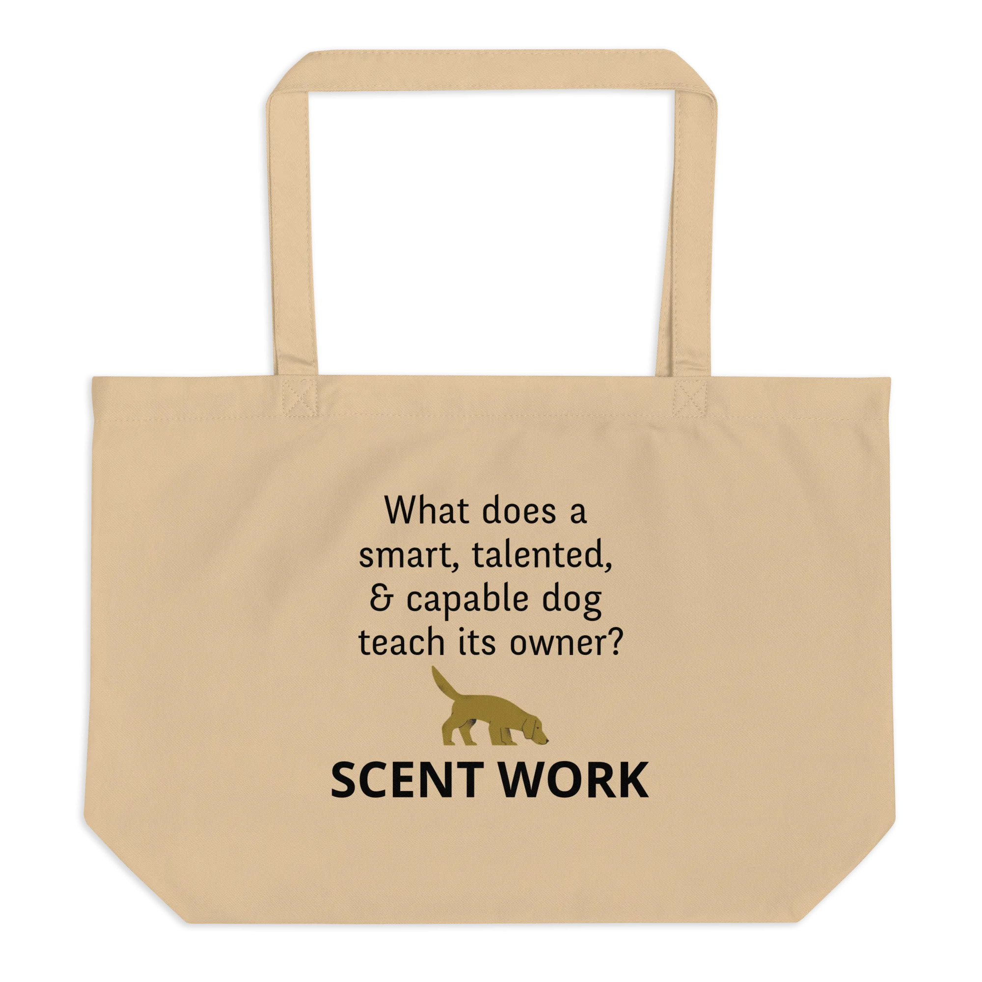 Dog Teaches Scent Work X-Large Tote/ Shopping Bags