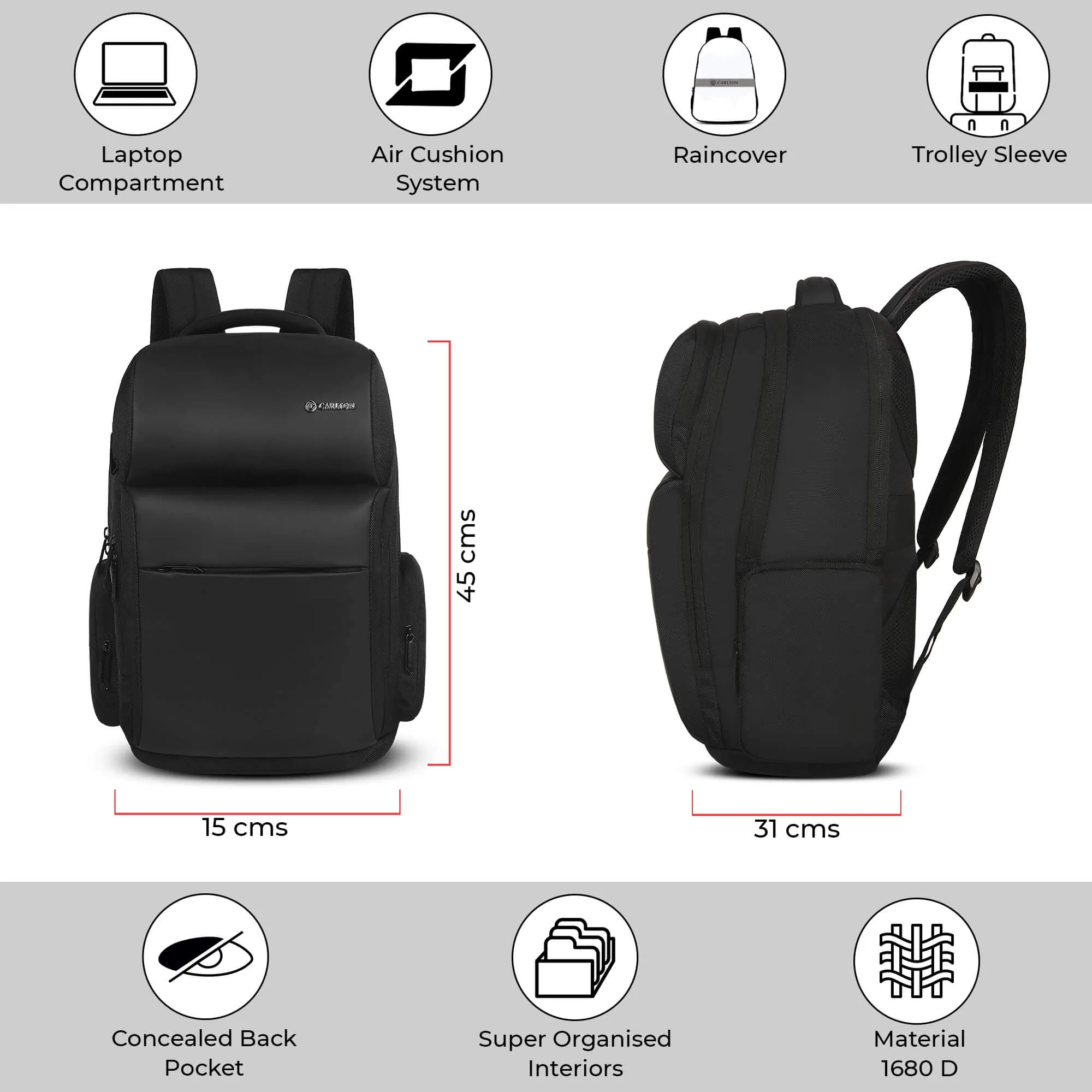 Dorset Laptop backpack