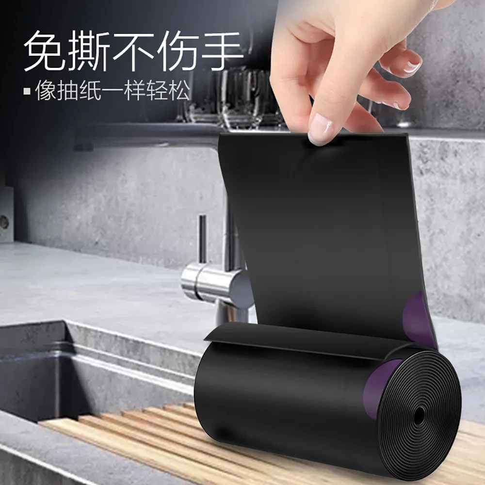 E-Jie Automatic Closure Large Trash Bags Black 90x100cm - 28 Bags