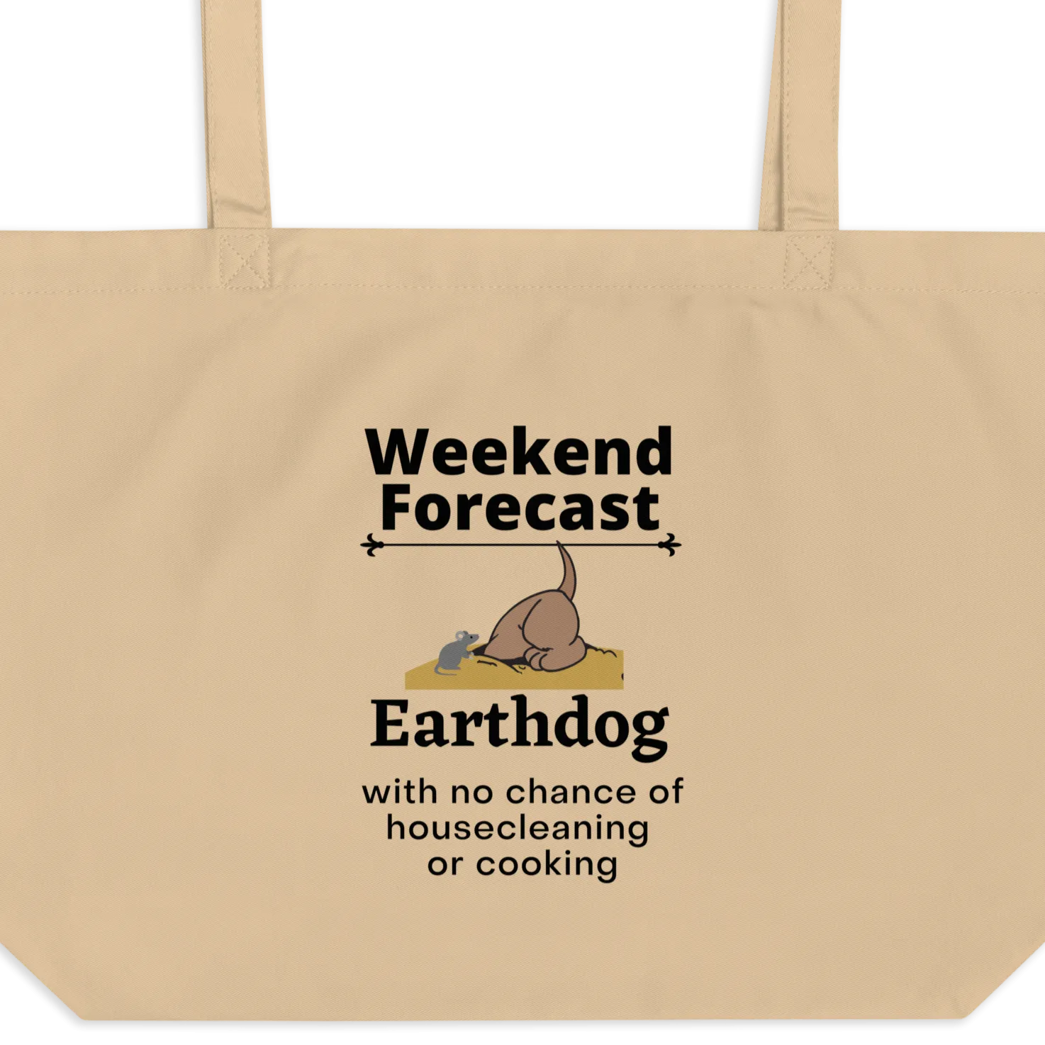 Earthdog Weekend Forecast X-Large Tote/ Shopping Bags
