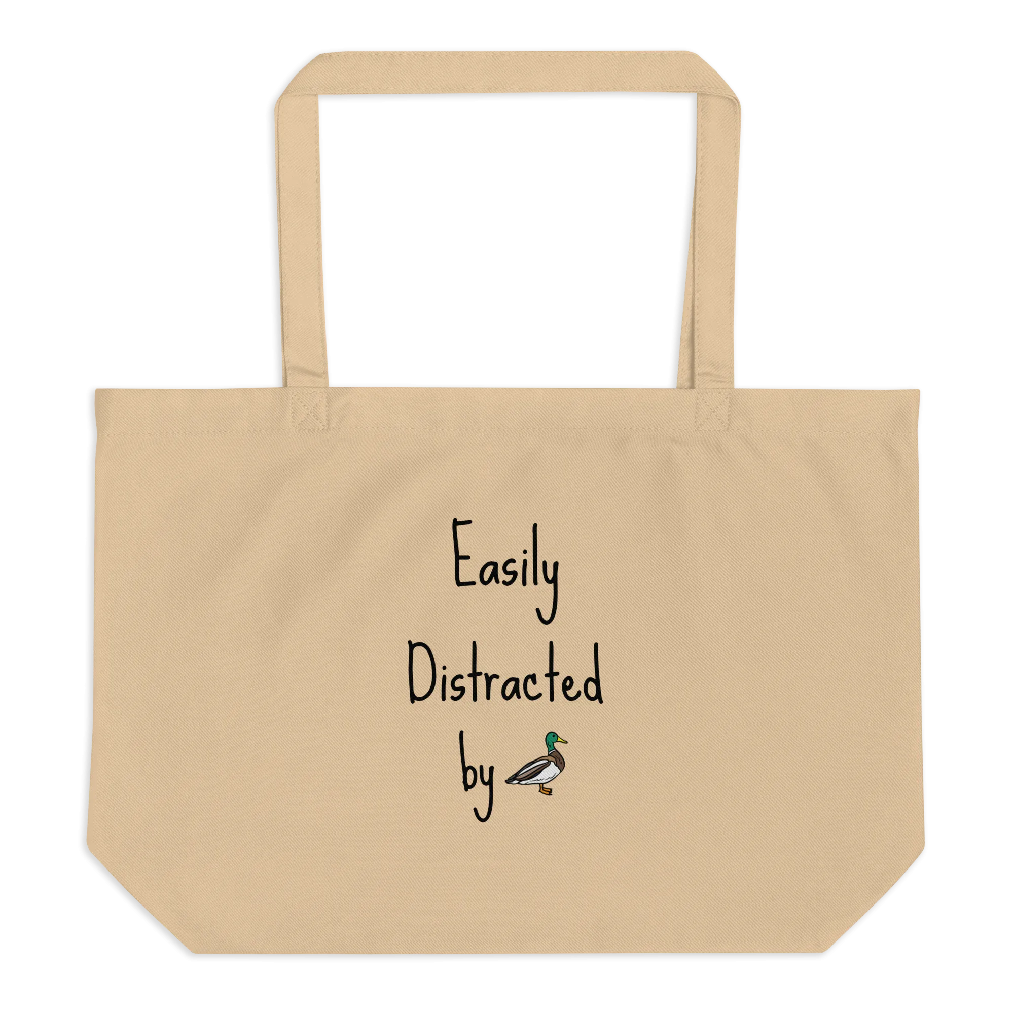 Easily Distracted by Duck Herding X-Large Tote/ Shopping Bags