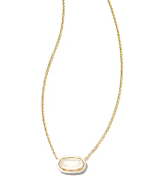 Elisa Enamel Framed Short Pendant Necklace