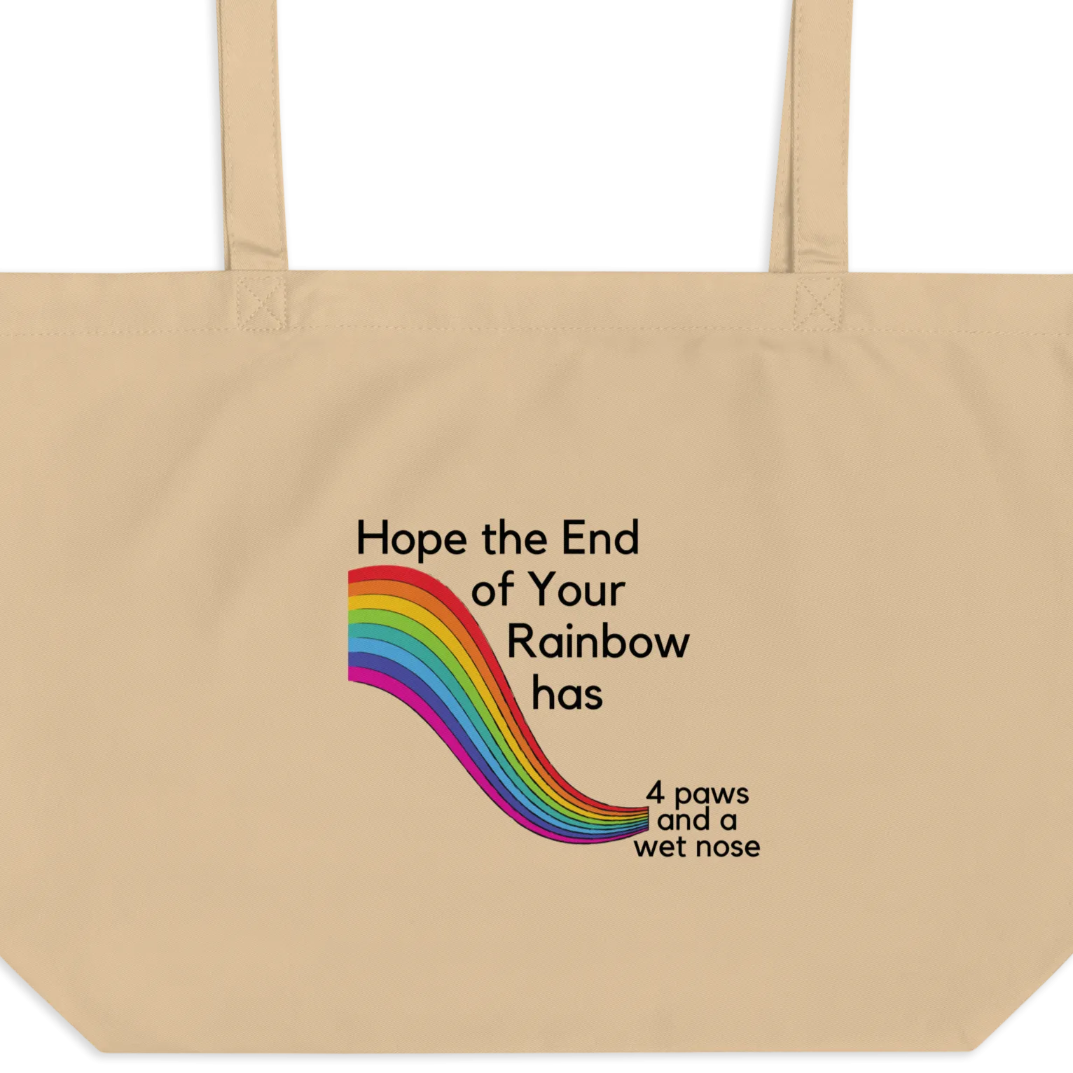End of Your Rainbow without Cloud X-Large Tote/ Shopping Bags