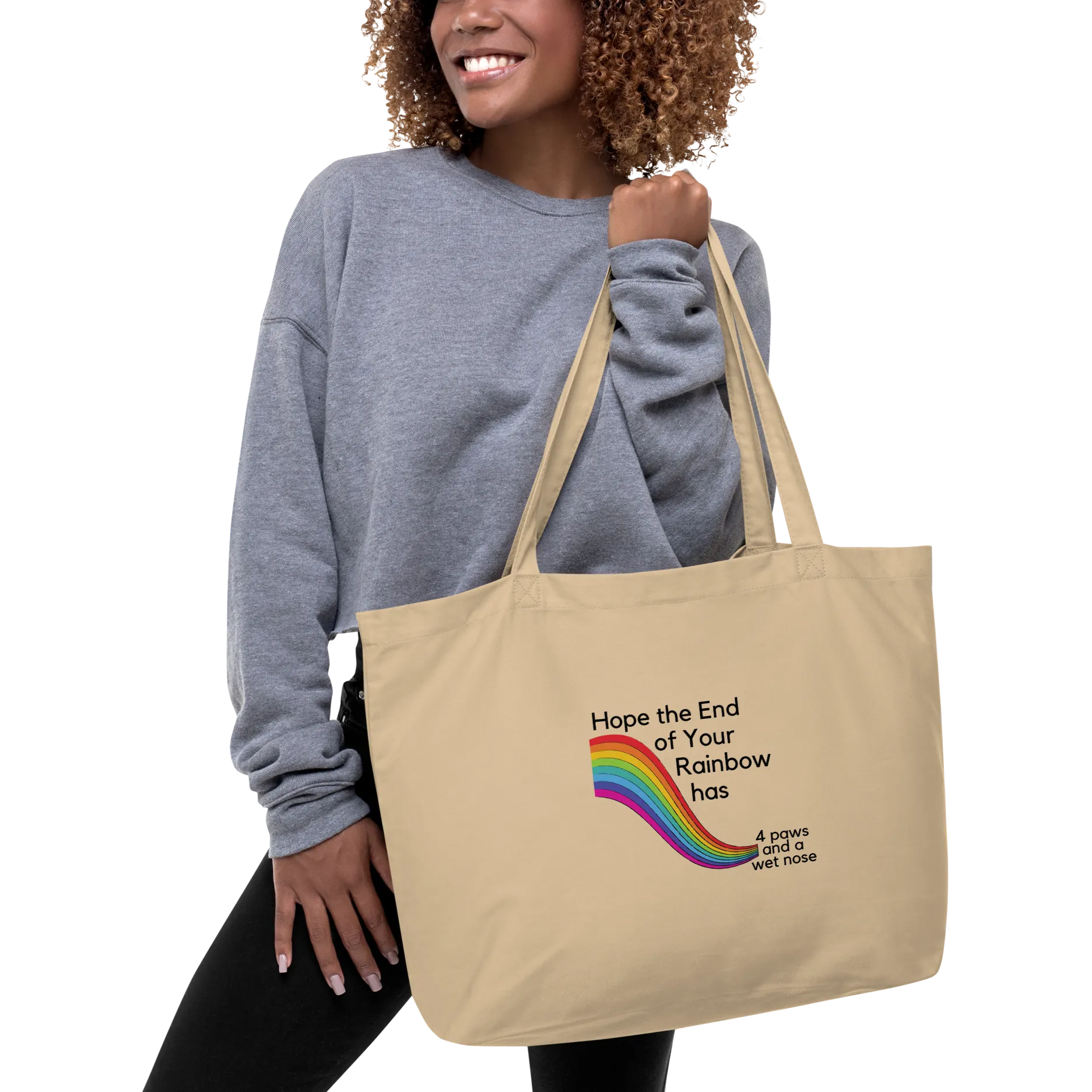 End of Your Rainbow without Cloud X-Large Tote/ Shopping Bags