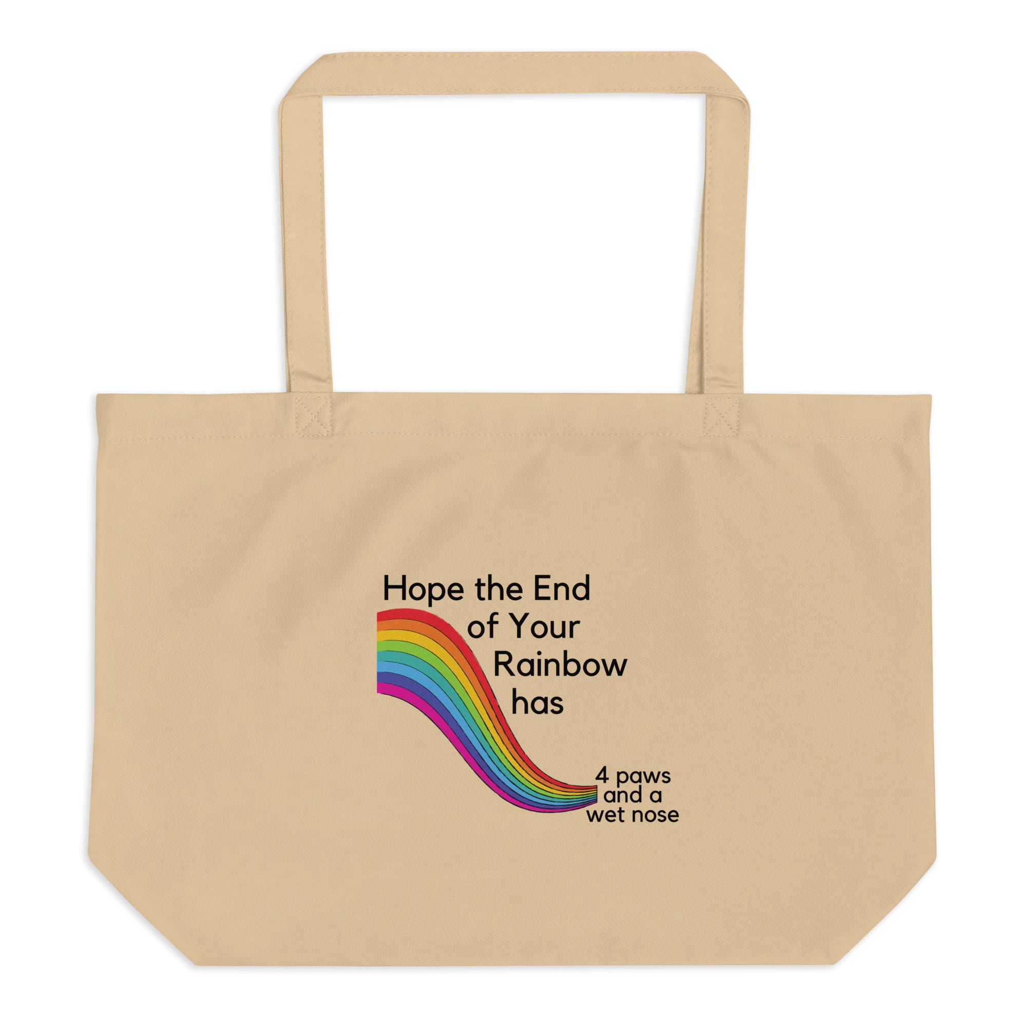 End of Your Rainbow without Cloud X-Large Tote/ Shopping Bags