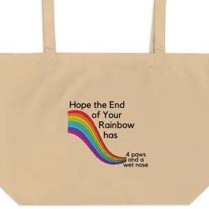 End of Your Rainbow without Cloud X-Large Tote/ Shopping Bags