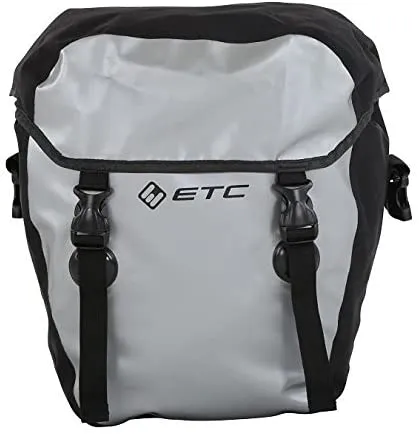 ETC Unisex Bag Waterproof Pannier Silver