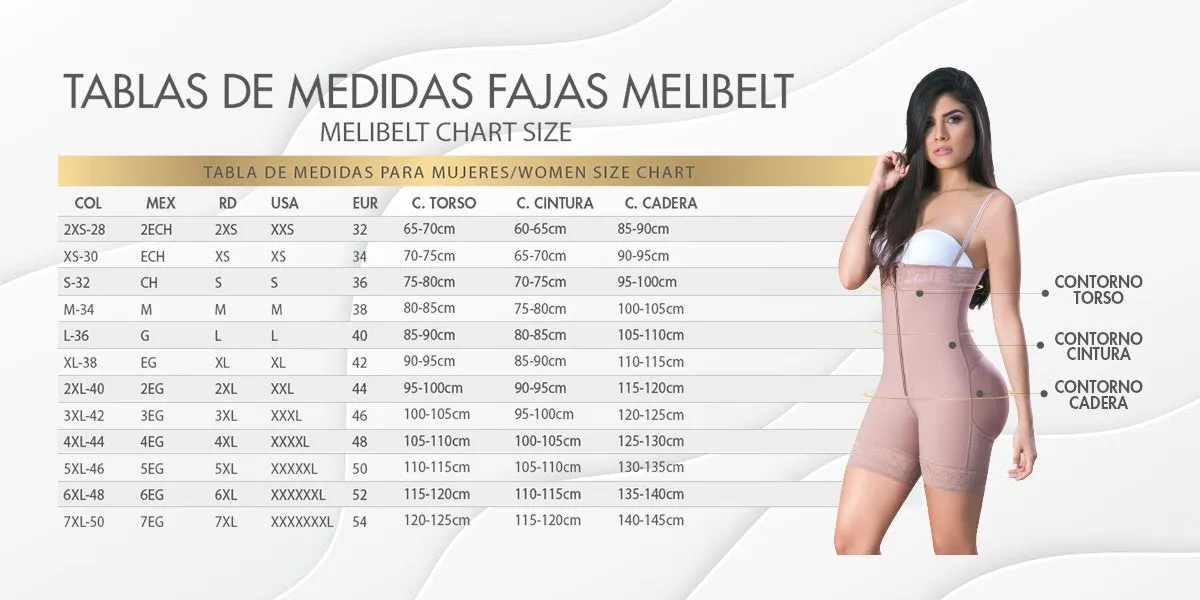 Fajas Colombianas Melibelt 1031 Extra Plus Size