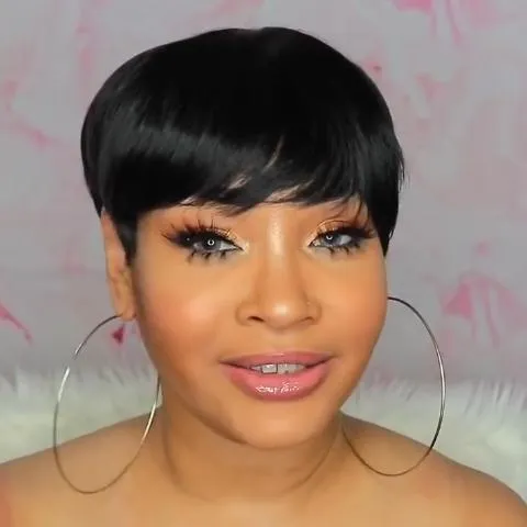 Fashion ultimate black short wig
