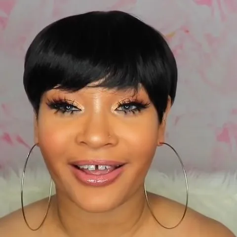 Fashion ultimate black short wig