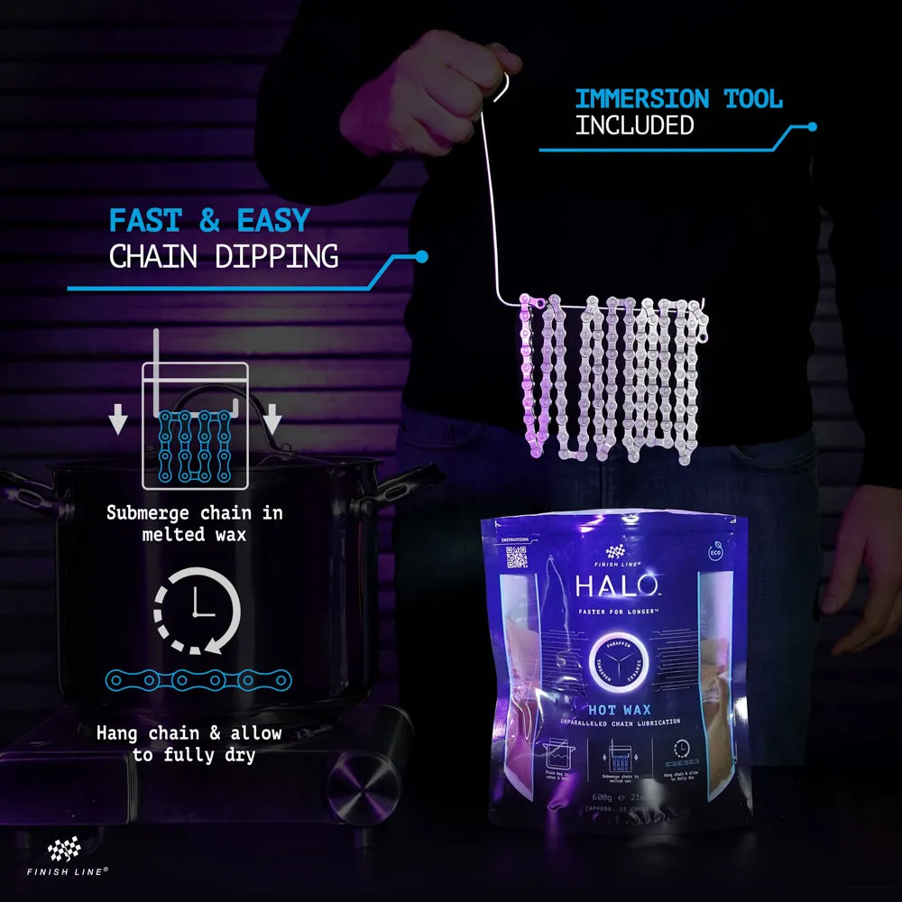 FinishLine Halo Hot Wax chain lube